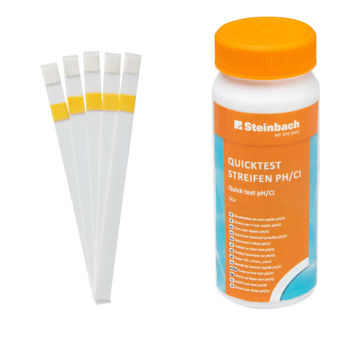 Steinbach Quicktest Streifen für pH-Wert und freiem Chlor